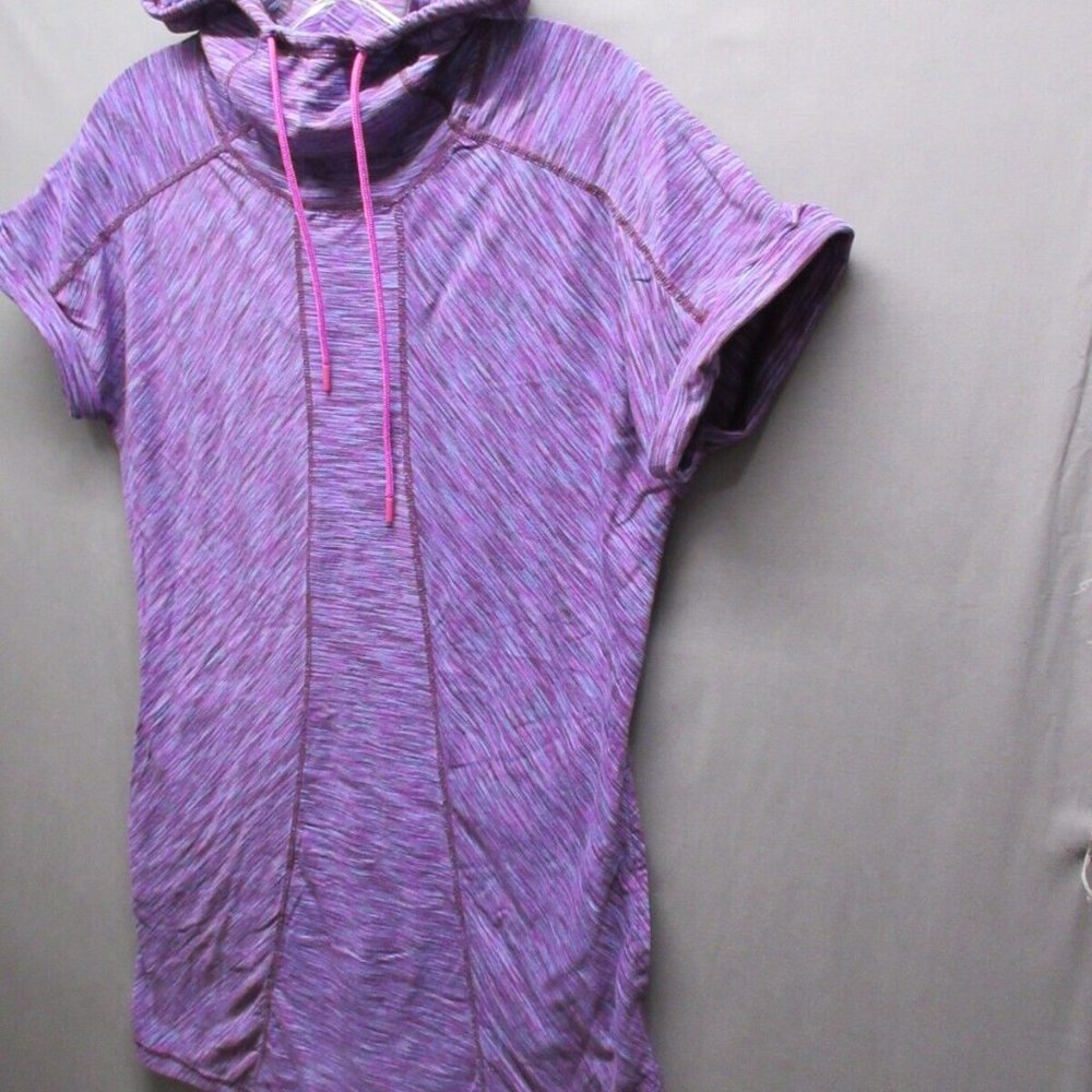 Title Nine Sweater Women Medium Zip Pocket Golf Active Workout Gym Hooded Top - Picture 3 of 12